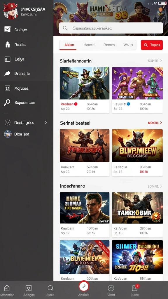 Beragam pilihan permainan menarik dalam aplikasi mega188 App APK Terbaru.